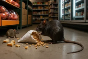 Szczury w sklepie spożywczym – zagrożenie sanitarne i powód do deratyzacji
