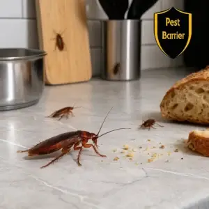 Karaluchy w kuchni przy blacie – zwalczanie prusaków Warszawa