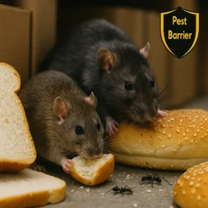 Myszy w kuchni przy jedzeniu – deratyzacja Warszawa usuwanie gryzoni